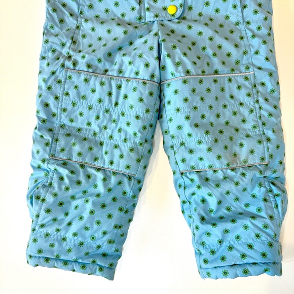 Hanna Andersson Winterwear Snow Overalls - Size 100 Girls US 4 Floral Print - Picture 3 of 16
